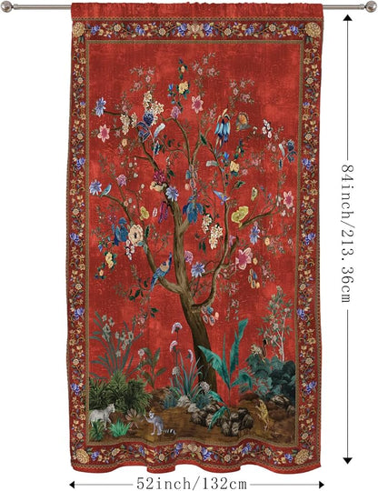 HMS Happy Memories Door Curtain, Tree of Life, 1 Panel | Rod Pocket, Thermal - Image 2