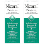 Nizoral Psoriasis Shampoo & Conditioner - Effective Scalp Psoriasis Treatment, 11 Ounce (Pack of 2)