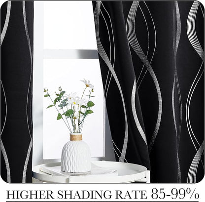 NICETOWN Blackout Curtain Panels 72 inches - Image 4