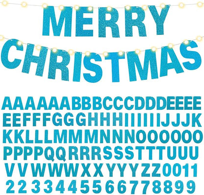 TaoBary 112 Pcs DIY Letter Kit Glitter Customizable Banner Letters Include 107 - Image 8