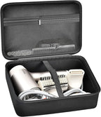 Hair Dryer Case for Shark HD112BRN & HD331 HyperAIR IQ 2-in-1 Concentrator, Storage Pouch for Dyson/Shark Flexstyle Styler Attachments and Clips, Black