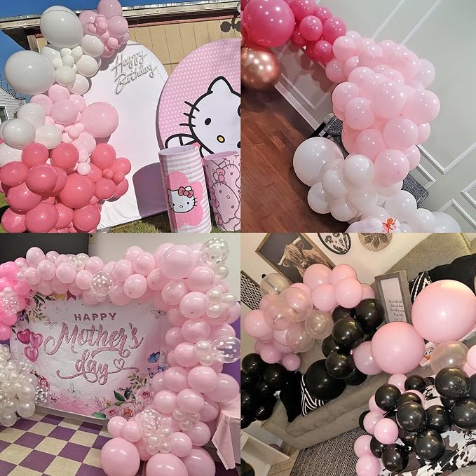 50pcs Pink Balloons, 12inch Light Pastel Pink Balloons | Balloons - Image 5