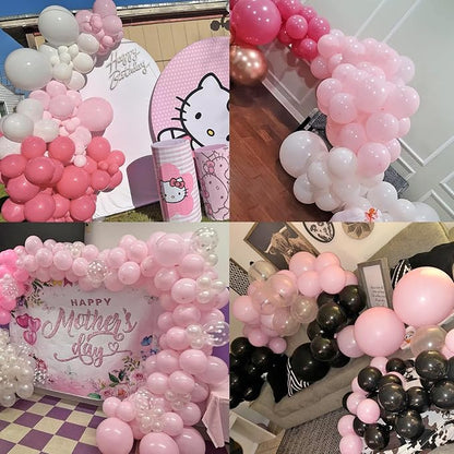 50pcs Pink Balloons, 12inch Light Pastel Pink Balloons | Balloons - Image 5