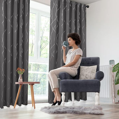 Deconovo Blackout Back Tab Curtains - Image 8