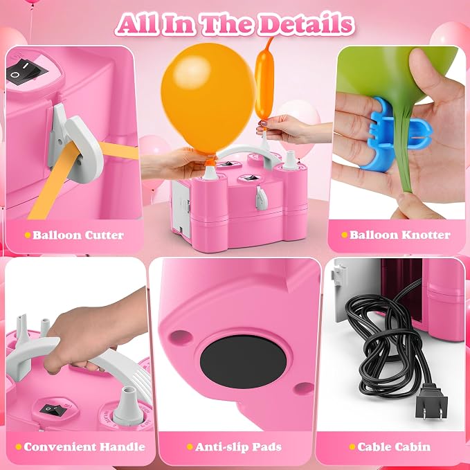 LooLaa Balloon Pump 4-in-1 Electric Balloon Inflator - Image 7