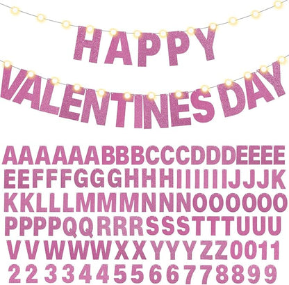 TaoBary 112 Pcs DIY Letter Kit Glitter Customizable Banner Letters Include 107 - Image 9