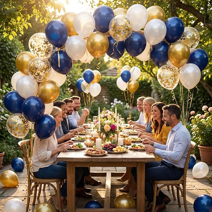 Blue and Gold Balloons - Image 7