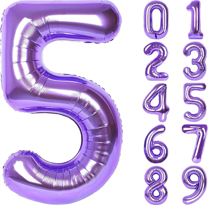 Number Balloons for Birthday Decorations by United-UnicornsParty