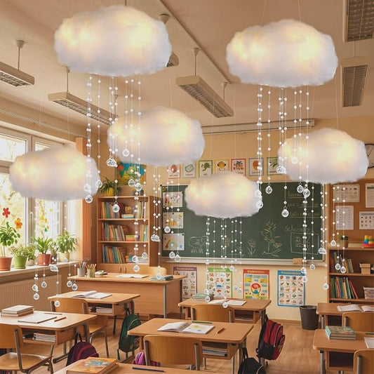 Marsui Artificial Cloud Props LED Hanging Cloud Light String Fake Imitation 3D by Marsui