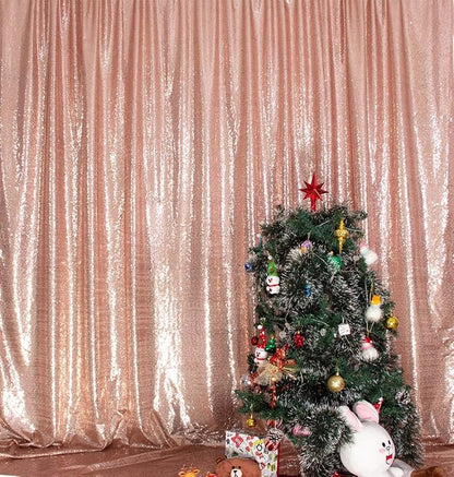 SquarePie 20x10ft Rose Gold Sequin Backdrop, High Density Non-Transparent - Image 9