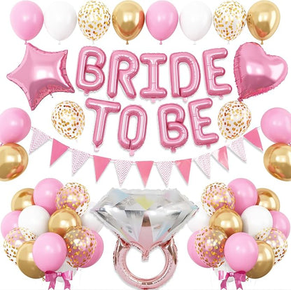 Pink and Gold Bachelorette Party Decorations by Dagelar