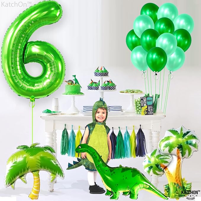 KatchOn, Giant Light Green Number 6 Balloon, 40 Inch | 6th Birthday Balloon | - Image 6