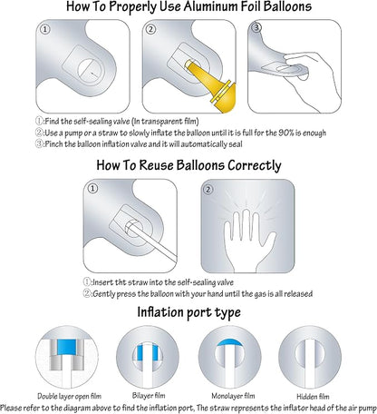 40 In Matte gray Number Balloon Helium Foil Mylar Birthday Balloon Digit 11 | - Image 3