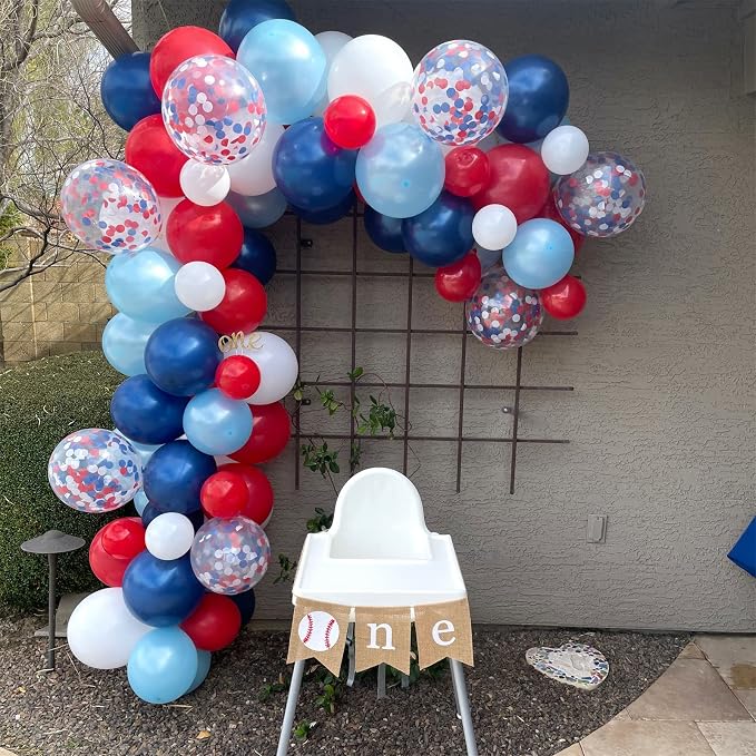 Red White Blue 4th of July Balloons - Image 5