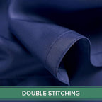 Queen Pillowcases by Pure Bamboo, Genuine 100% Organic Viscose Derived from Bamboo, Luxuriously Soft & Cooling, Double Stitching, Envelope Closure (2 Queen Pillowcases, Cobalt Blue)