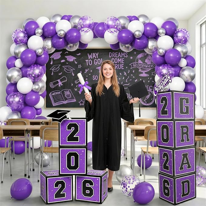 Purple Graduation Decorations 2026 - Image 6