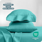 Bare Home Microfiber Pillow Cases - Standard/Queen Size Set of 2 - Cooling Pillowcases - Double Brushed - Turquoise Pillowcases 2 Pack - Easy Care (Standard Pillowcase Set of 2, Turquoise)