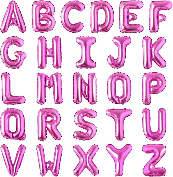 Letter Balloons Foil Mylar Wedding Birthday Bridal Shower Anniversary by LIOZEOKUN