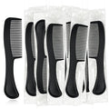 Bulk Hair Combs, Combs Individually Wrapped, Hair Combs in Bulk for Women, Kids, Hotel, Airbnb, Shelter, Homeless, Charity, and Church (Black) (5.9 inches, 150, Count)