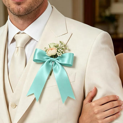 1In 30Yards Mint Blue Satin Ribbon - Image 9