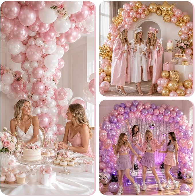 Metallic Pink Balloons - Image 8