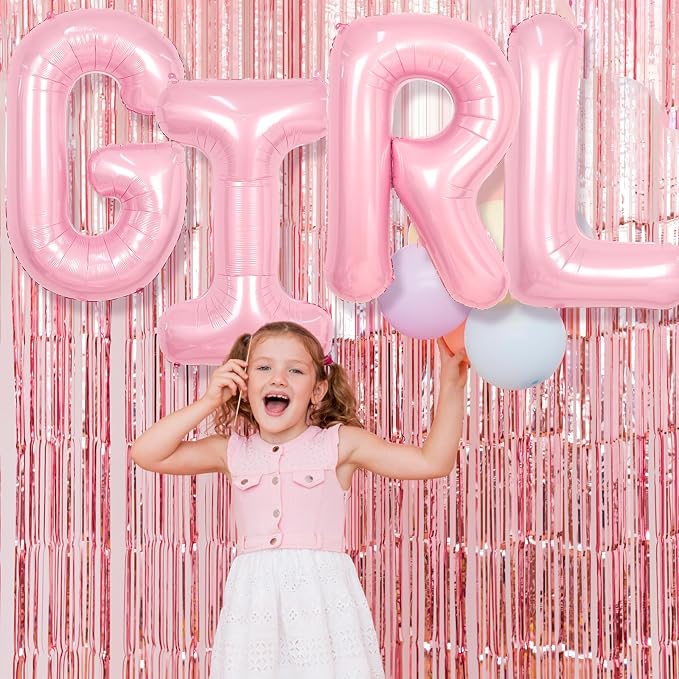 Pink Letter H Balloons, 40 Inch H Letter Balloon Light Pink, A to Z Alphabet - Image 6