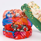 VELSCRUN Headbands for Women Girls 12 Pack Stylish Top Knotted Headbands Flower Headband For Women's Hair Non Slip Women Fashion Head Bands Wide Hairband Mom Sisters Hair Accessories