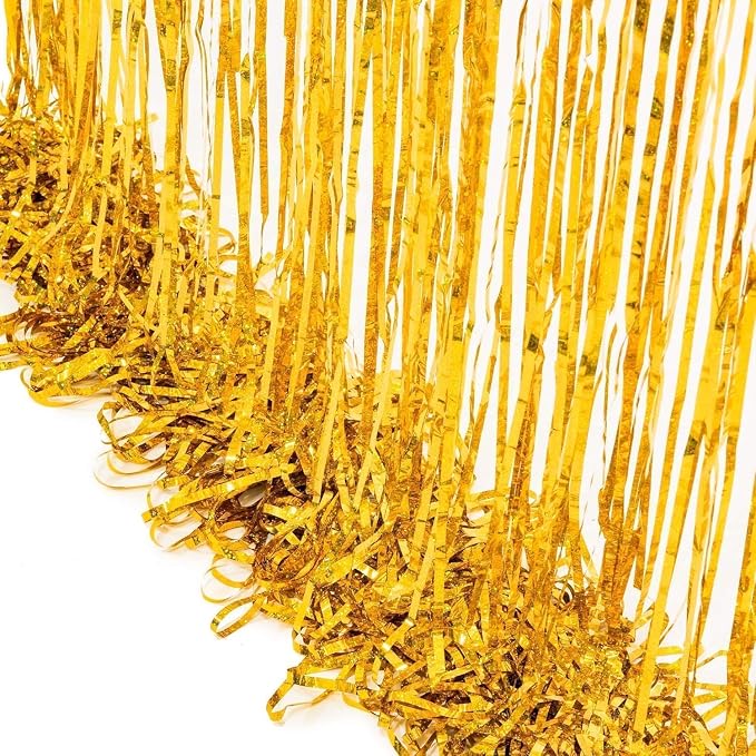 BRAVESHINE Gold Foil Fringe Curtains - Image 9
