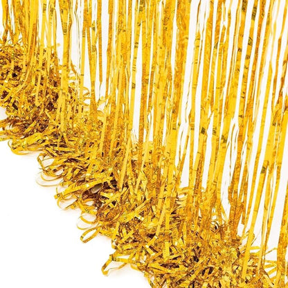 BRAVESHINE Gold Foil Fringe Curtains - Image 9