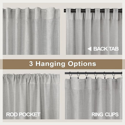 Light Grey Curtains 96 Inches Long - Image 4