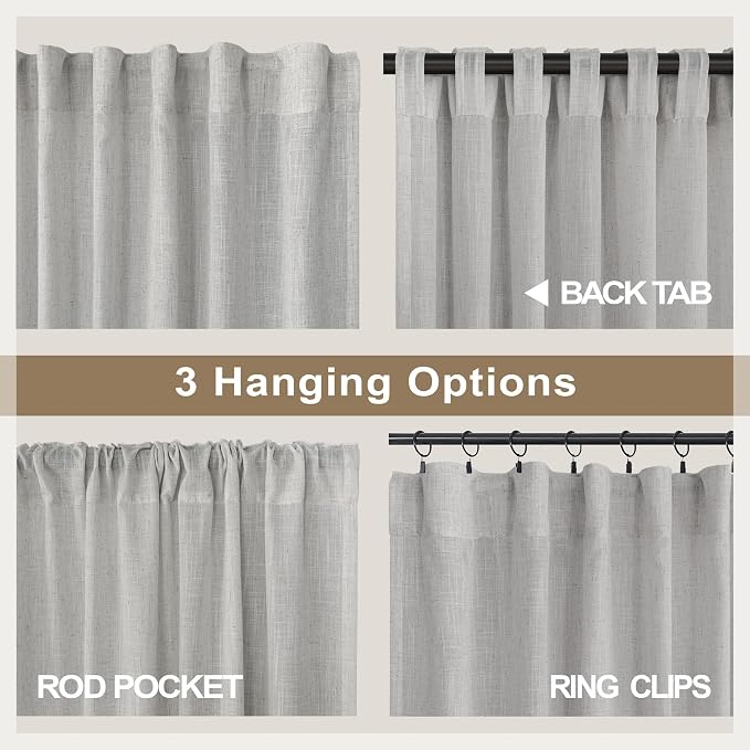 Light Grey Curtains 38 Inch Wide - Image 5
