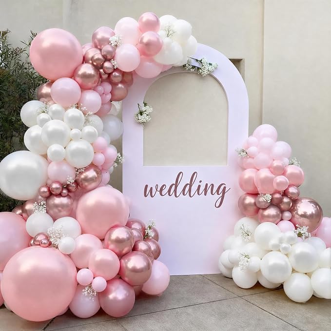 Pink Balloons for Wedding Bridal Shower Baby Shower Decorations | 60Pcs 12Inch - Image 3