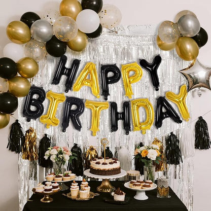 Happy Birthday Balloons Banner, Foil Balloon Personalized Name Letters Balloons - Image 2