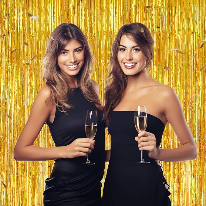 DECOCKRAT 2 Pack Foil Fringe Backdrop - Image 5