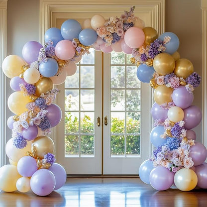 RUBFAC 87pcs Lavender Balloons Different Sizes 18 12 10 5 Inches - Image 5