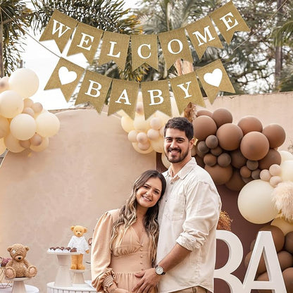 Anwyll Burlap Welcome Baby Banner - Image 7
