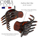 Camila Paris MP422 French Hair Clip for Women, Hair Side Clips, 2.5 Inch Girls Hair Claw Clips Jaw Fashion Durable Styling Hair Accessories for Women, Strong Hold No Slip Grip, Made in France