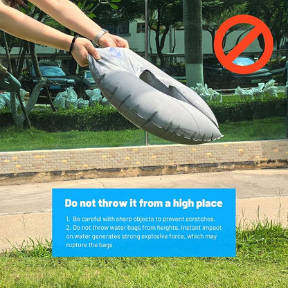 4 Pack 18" Water Weight Bags for Feather Flag Base, Water Bags for Weight | - Image 9