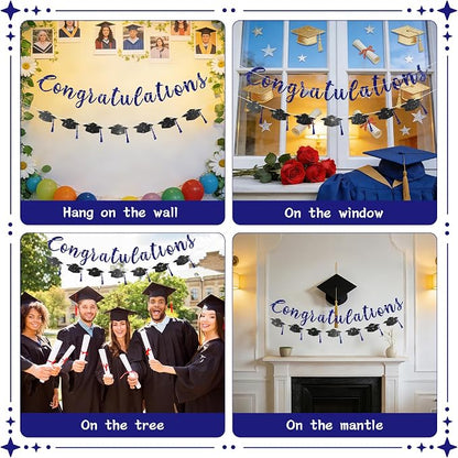 2026 Graduation Banners Party Decorations, Glitter Congratulations - Image 5