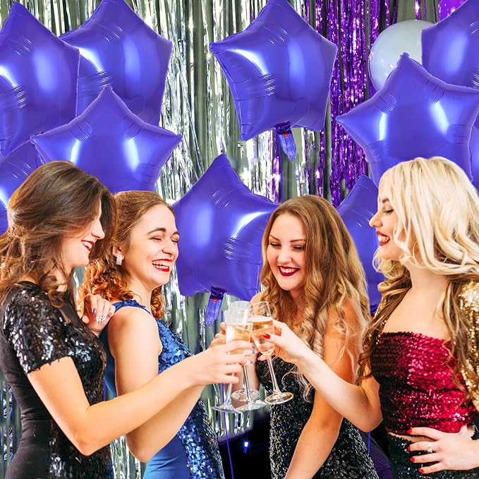 20 Pcs Purple Star Balloons, 18 Inch Star Foil Balloons, Stars Shaped Balloon - Image 7