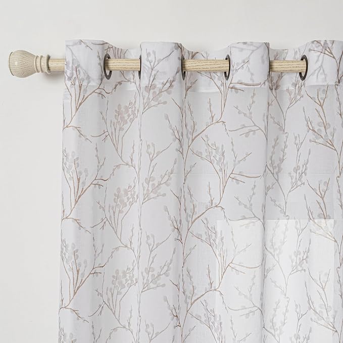 MYSKY HOME Extra Long Sheer Curtains - Image 2