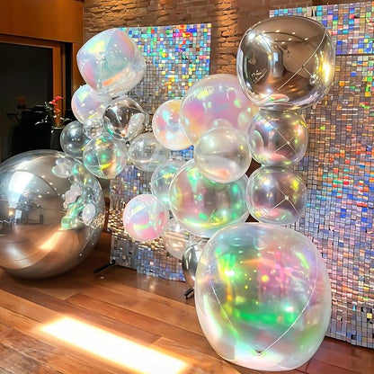 50 Inch Giant Iridescent Round Foil Balloons - Image 6