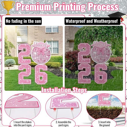 Graduation Yard Sign Class of 2026 Decorations - Image 9