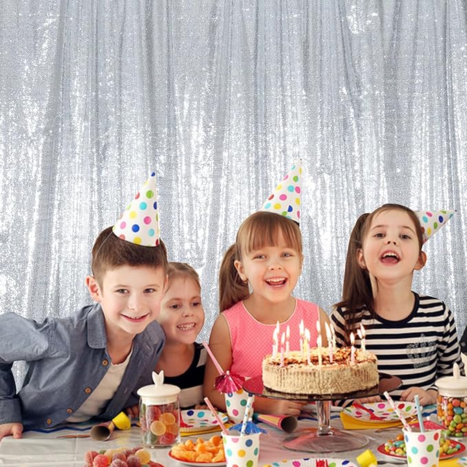 Juya Delight Sequin Backdrop Curtain Non-Transparent Sequin Photography - Image 2
