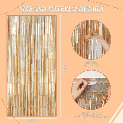 DECOCKRAT 2 Pack Foil Fringe Backdrop - Image 3
