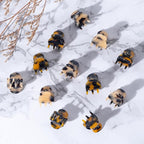 Cobahom 12Pcs 0.79 Inch Extra Small Claw Clips for Thin Thick Hair, Super Mini No-Slip Jaw Clips for Hair Styling, Tortoiseshell Small Hair Accessories for Women Girls