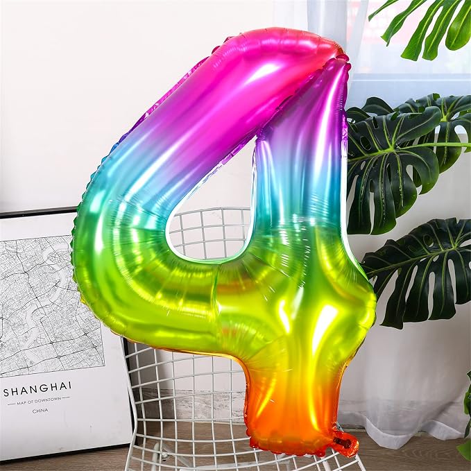 Number Balloon | Number 4 Balloons - Image 2