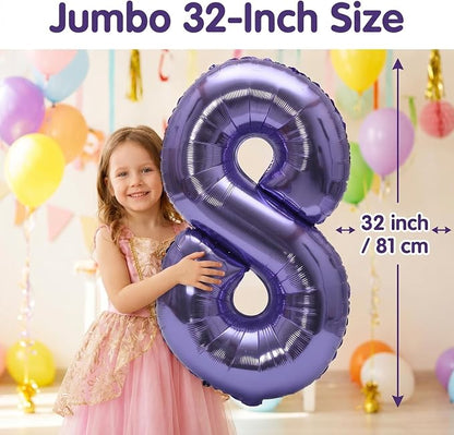 YPSelected 32 Inch Large Foil Helium Number Balloon Birthday Wedding Party 0-9 - Image 5