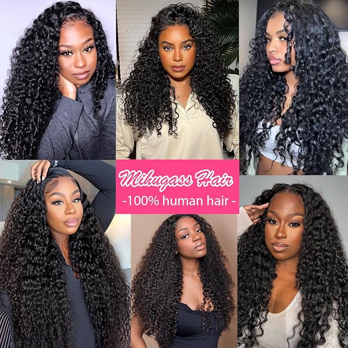 30 Inch Burmese Curly Clip ins Real Hair Extensions For Long Hair #1B Natural Black Color Long Inch Curly Clip ins For Women Brazilian Virgin Clip on Hair