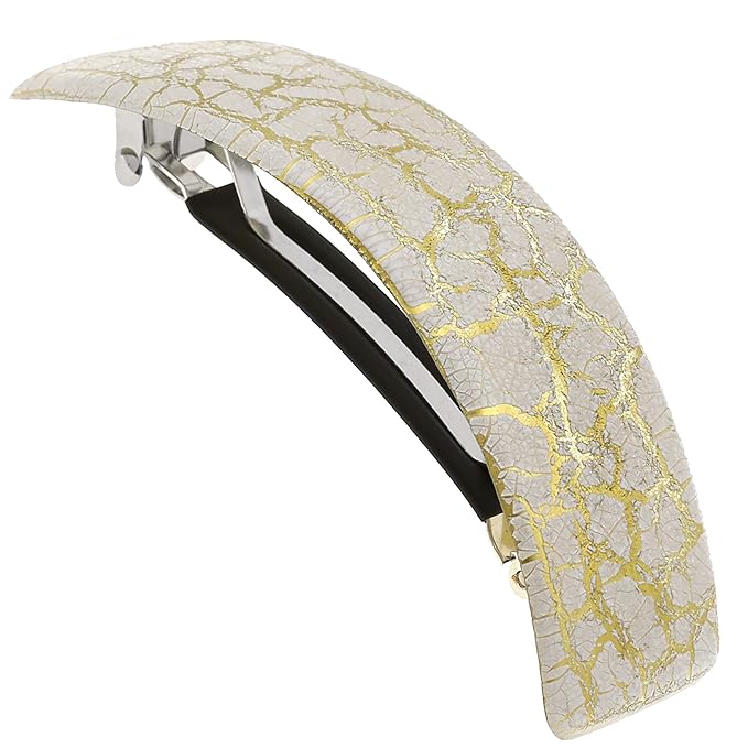 Camila Paris CP2553 French Hair Barrette Clip for Girls for Thick Curly Wavy Long Hair, Strong Hold Grip Hair Clips for Women, Automatic, No Slip Durable Styling Girls Hair Accessories, Made in France